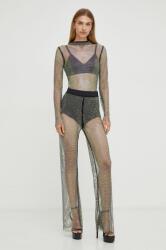 Patrizia Pepe nadrág női, fekete, magas derekú széles - fekete 34 - answear - 124 490 Ft