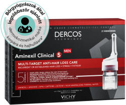 Vichy Dercos Aminexil Clinical 5 Hajhullás elleni ampulla férfiaknak 21 ampulla