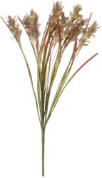  Kardvirág selyemvirág csokor, 57cm magas - Barnás zöld (AF049-01)