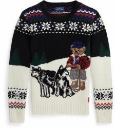 Ralph Lauren gyerek gyapjú pulóver fehér - fehér 140-146