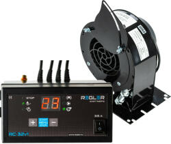 REGLER Kit controler cu ventilator REGLER pentru orice tip de centrala pe combustibil solid cu puteri intre 30-50 kW