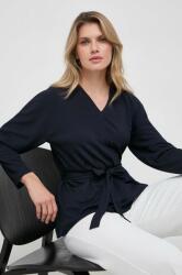 Max Mara felső sötétkék, női, sima - sötétkék S