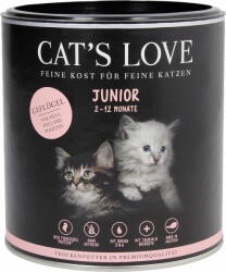CAT’S LOVE Száraz macskaeledel - "Junior" Szárnyas - 400 g
