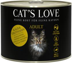 CAT’S LOVE Nedves macskaeledel - "Adult Mix" Borjú és Pulyka - 200 g