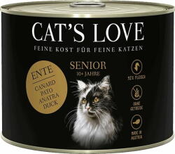 CAT’S LOVE Nedves macskaeledel - "Senior" Kacsa - 200 g