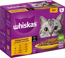 Whiskas Szárnyas válogatás szószban 1+ nedves macskatáp - Multipack 12x85g - 1.020 g