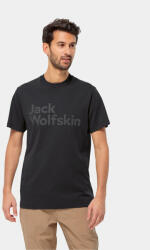 Jack Wolfskin Póló Essential Logo T 1809591 Fekete Regular Fit (Essential Logo T 1809591)