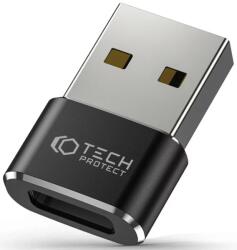 Tech-Protect ULTRABOOST адаптер USB към Type-C черен (9490713932247)
