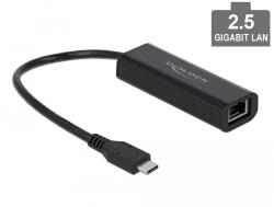 DeLock USB Type-C adapter apa 2, 5 Gigabit LAN