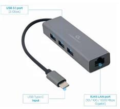 Gembird A-CMU3-LAN-01 1Gb/s USB-C hálózati adapter (A-CMU3-LAN-01)