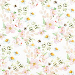 Kert és Otthonbolt Tavaszi virágos, méhecske mintás 3 rétegű szalvéta, 16, 5 x 16, 5 cm (CO212029)