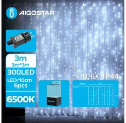 Aigostar Instalație LED de Crăciun de exterior 300xLED/8 funcții 6x3m IP44 alb rece Aigostar (AI0461)