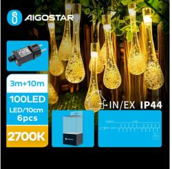 Aigostar B. V. Aigostar - LED Kültéri dekoratív lánc 100xLED/8 funkció 13m IP44 meleg fehér AI0472 (AI0472)