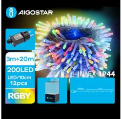 Aigostar B. V. Aigostar - LED Karácsonyi kültéri lánc 200xLED/8 funkció 23m IP44 többszínű B10303JI3 (AI0455)