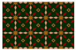 Notrax Déco Design Imperial Snowstar beltéri takarítószőnyeg, zöld, 60 x 90 cm