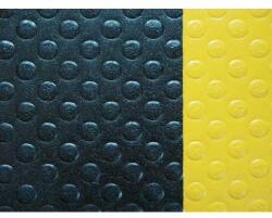 Notrax Sof-Tred fáradásgátló ipari szőnyeg buborékos bevonattal, fekete/sárga, 60 x 1 830 cm