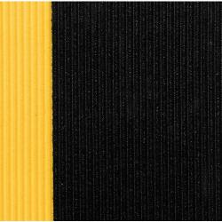 Notrax Sof-Tred fáradásgátló ipari szőnyeg barázdált felülettel, fekete/sárga, 122 x 100 cm