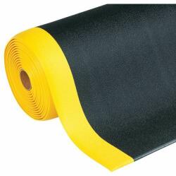 Notrax Sof-Tred fáradásgátló ipari szőnyeg, fekete/sárga, 90 x 600 cm
