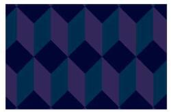 Notrax Déco Design Imperial Jumping beltéri takarítószőnyeg, kék, 120 x 180 cm