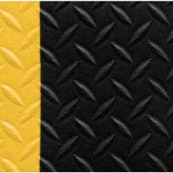Notrax Sof-Tred gyémánt bevonatú fáradásgátló ipari szőnyeg, fekete/sárga, 122 x 1000 cm