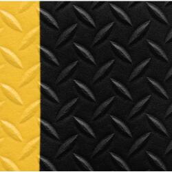 Notrax Sof-Tred fáradásgátló ipari szőnyeg gyémánt bevonattal, fekete/sárga, 60 x 1000 cm