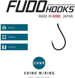 FUDO Hooks Carlige FUDO Chinu with Ring (CHNR-TF) nr. 1.5, TF-Teflonat, 9 buc. /plic (1107-1.5)