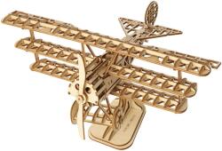 Robotime Puzzle 3D din lemn Robo Time din 145 de piese - Avion (TG301)