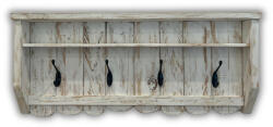  Fali fogas - Vintage - kézműves tömörfa bútor ( rusztikus fehér ) - miniwebshop - 24 900 Ft