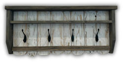  Fali fogas - Vintage - rusztikus tömörfa bútor ( fehér / barna ) - miniwebshop - 24 900 Ft