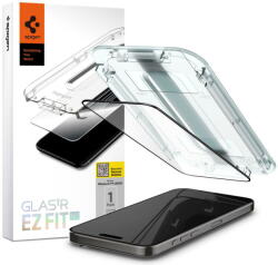Spigen Folie pentru iPhone 15 Pro - Spigen Glas. TR EZ FIT - Black (KF2314927) - pcone