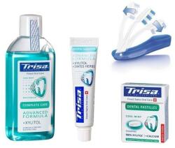 Trisa Pachet trisa travel pasta de dinti + periuta dinti + pastilele dentare + apa de gura (904180 cu 904562 cu 904368 cu 537110)