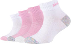 Skechers Șosete sport 4PPK Girls Mesh Ventilation Quarter Socks Skechers roz 27 / 30