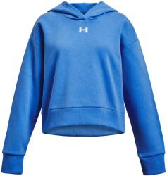 Under Armour Gyerek funkcionális cipzár nélküli pulcsi Under Armour RIVAL FLEECE CROP HOODIE K kék 1379517-464 - YXS