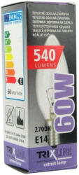 Trixline 60W E14 C35 hagyományos gyertya izzó (Trixline-60W-E14-C35)