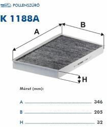 Filtron K1188A Filtron pollenszűrő aktív szénnel