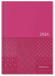 Határidőnapló Period Intensive A/5 napi pink lakk papír 2024 (PAP4114-4289)