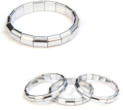  Bratara Hematit Argintiu - Diametru 56 mm - Perna - 12x10 mm - 1 Buc