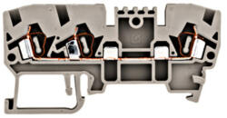 Schrack Többszörös rugós kapocs, 2, 5mm2, YBK 2, 5 E, 1/2, szürke (IK690013)
