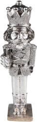 Clayre & Eef Figurina Spargatorul de Nuci polirasina argintie 5x4x16 cm (6PR3695) - decorer