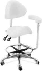 physa Scaun cu șa cu cotieră - spătar și înălțime scaun reglabile pe înălțime - 51 - 61 cm - 150 kg - White PHYSA WUPPERTAL WHITE (PHYSA WUPPERTAL WHITE)
