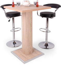  Bar asztal (Sonoma) - B5 bárszék (Fekete)