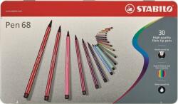 STABILO Pen 68 rostirón készlet fém dobozban 1 mm 30db (6830-6)