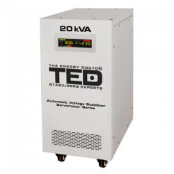 TED Electric Stabilizator retea maxim cu servomotor monofazat TED TED001955, 16KW, 20KVA (TED001955)