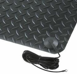 Notrax Diamond Stat antisztatikus szőnyeg gyémánt felülettel, fekete, 90 x 300 cm