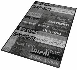 Notrax Déco Design New Welcome beltéri takarítószőnyeg, 90 x 120 cm, szürke
