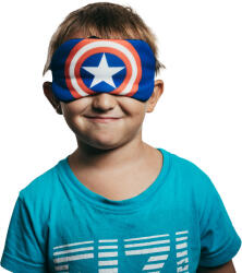 BrainMax Gyermek alvó maszkok Kényelmes gyermek alvómaszk népszerű mesefigurák motívumával. Színek: Amerika Kapitány
