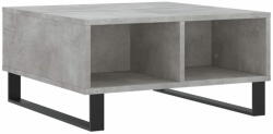 vidaXL betonszürke szerelt fa dohányzóasztal 60 x 60 x 30 cm 827048