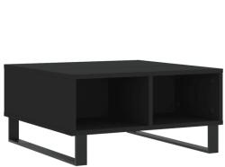 vidaXL fekete szerelt fa dohányzóasztal 60x 60 x 30 cm 827045