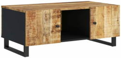 vidaXL tömör mangófa és szerelt fa dohányzóasztal 100 x 54 x 40 cm 351950