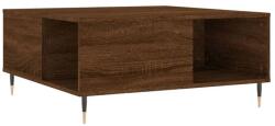 vidaXL barna tölgyszínű szerelt fa dohányzóasztal 80x80x36, 5 cm 830779
